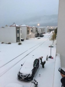 Snow in Monterrey